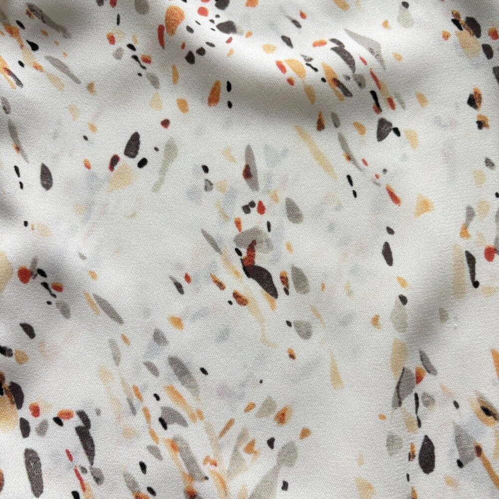A New Day Womens XXL Peasant Blouse Ruffles Cottagecore Abstract Print - Picture 9 of 11